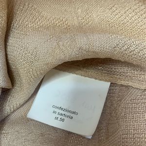 Genny | Jackets & Coats | Genny Embossed Floral Top Beige Nude | Poshmark